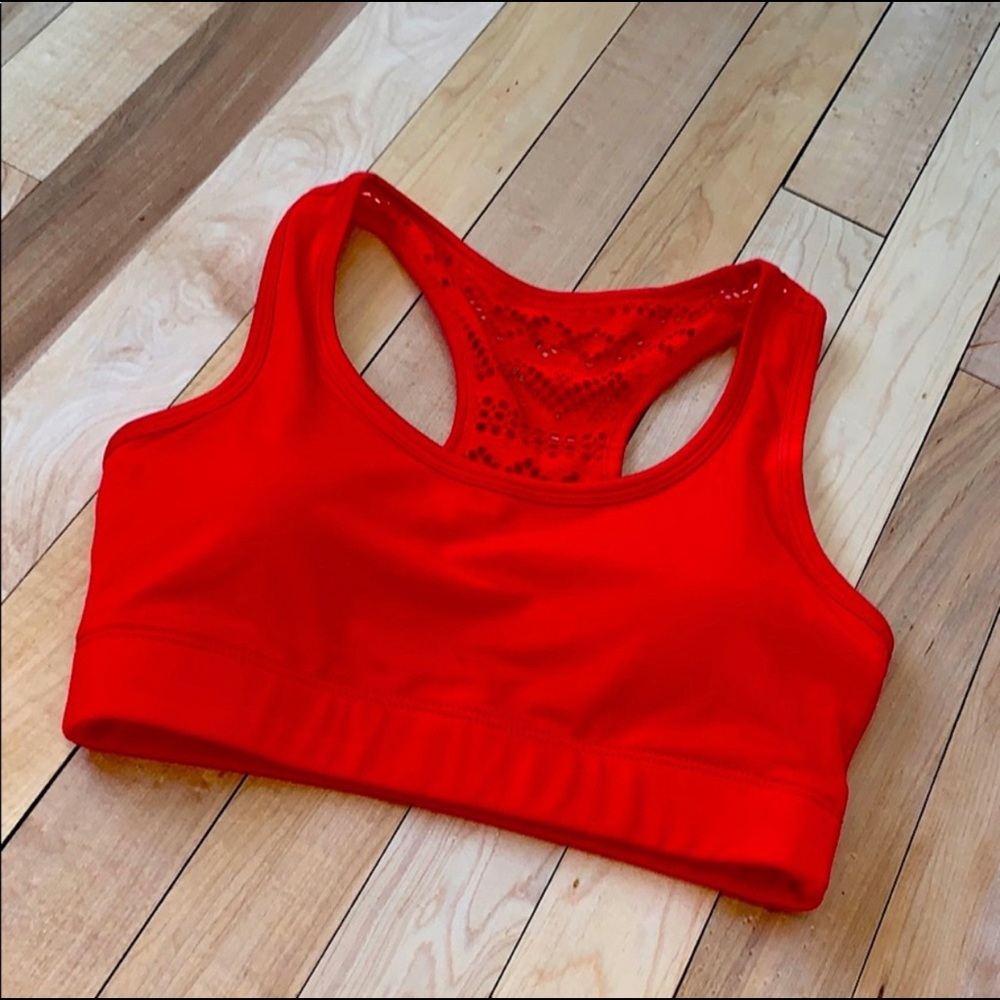 EUC Red Bomber Bra sz XS